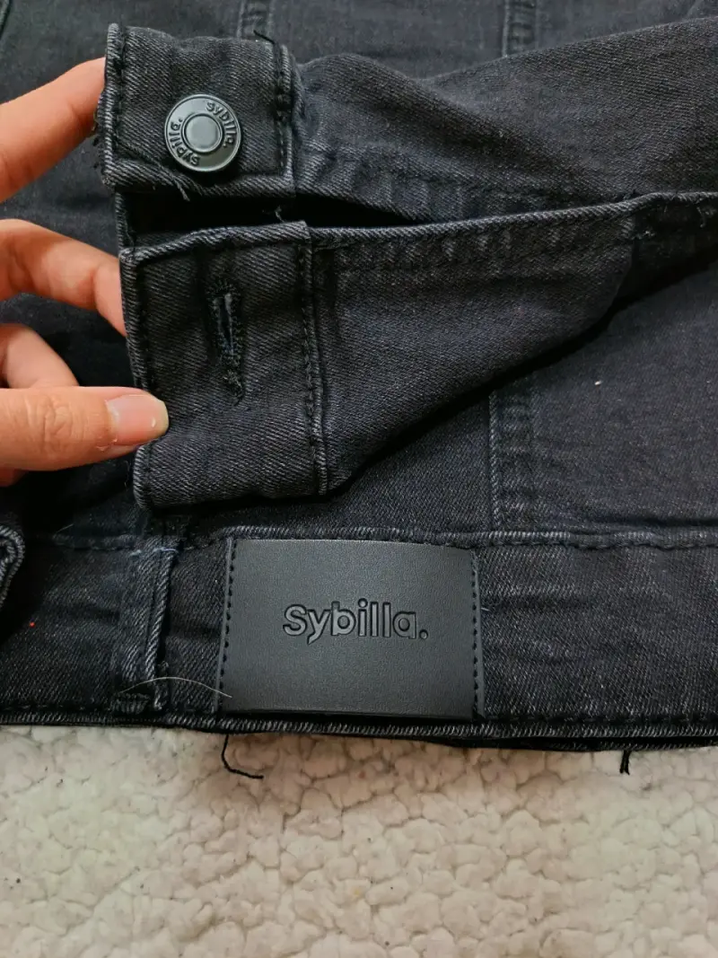 Chaqueta de mezclilla negra Sybilla para mujer - 4