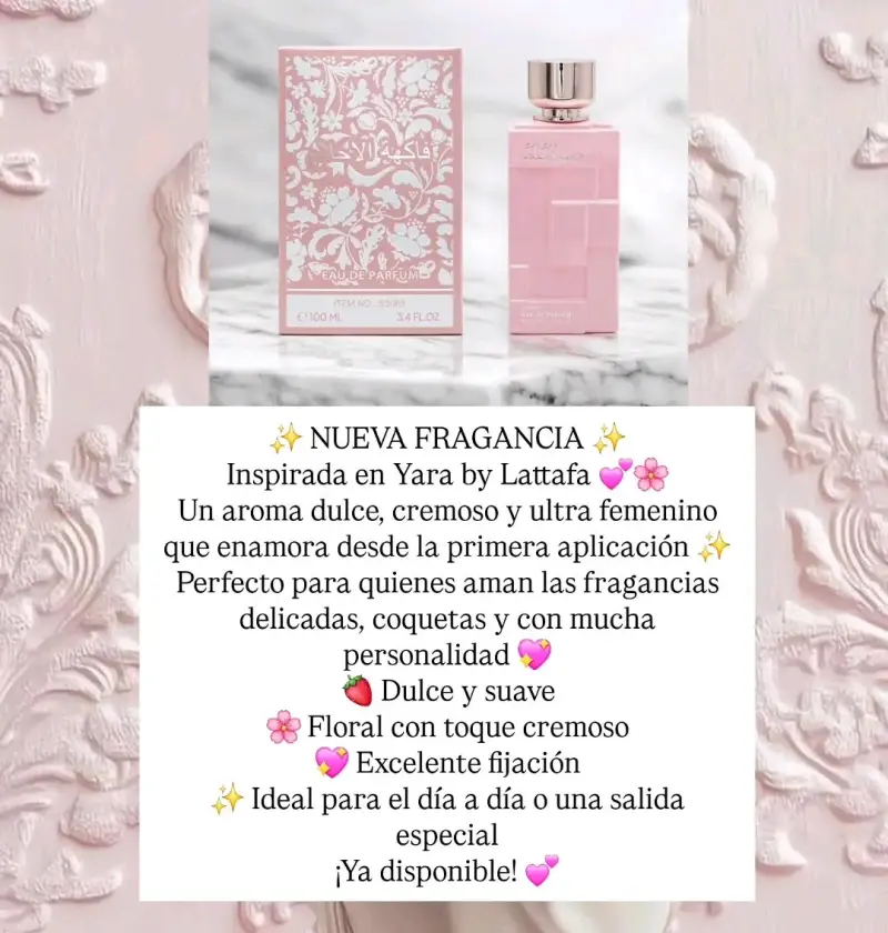 Perfume Inspirado en Yara by Lattafa 100ml