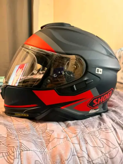 Casco de moto Shoei GT Air 2 rojo y negro - miniatura 3