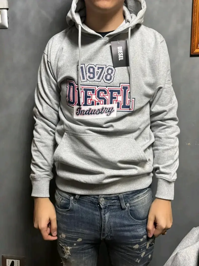 Polerón con capucha gris Diesel 1978
