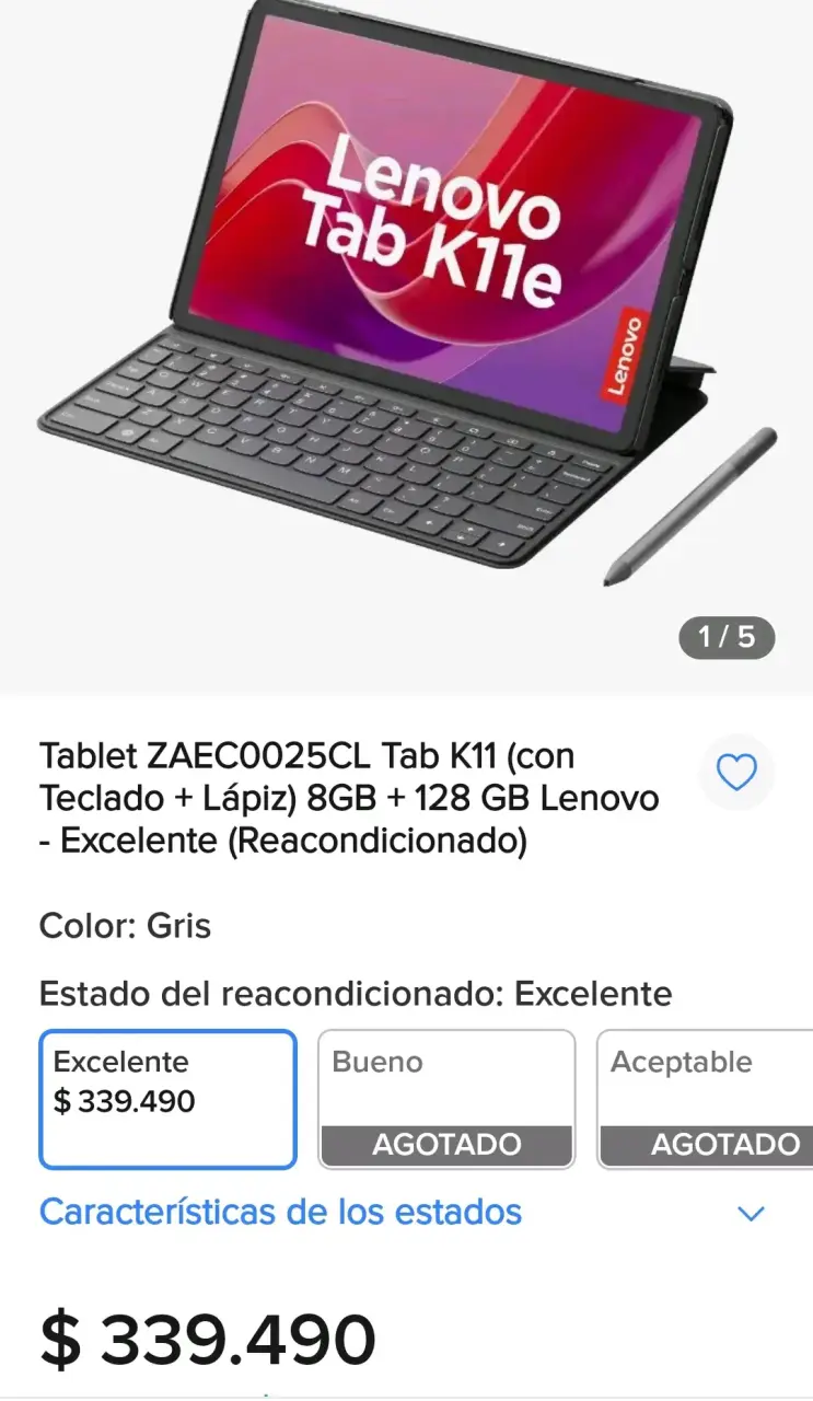 Tablet Lenovo Tab K11 con teclado y lápiz - 2