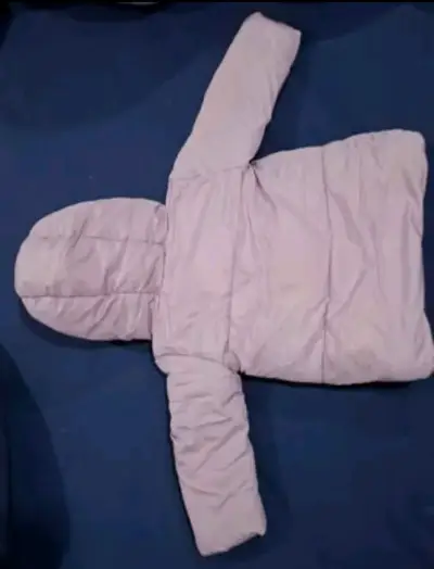 Parka de invierno para niña color lila con capucha - miniatura 2