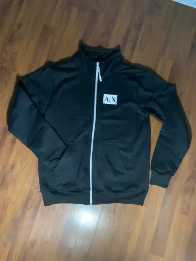 Chaqueta negra con cierre A|X Armani Exchange - miniatura 1