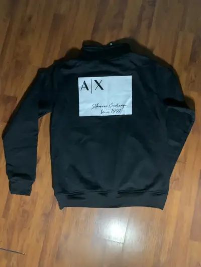 Chaqueta negra con cierre A|X Armani Exchange - miniatura 3