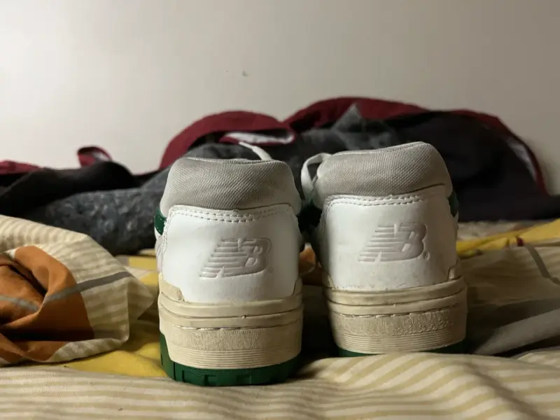 Zapatillas New Balance 550 blancas y verdes - 2
