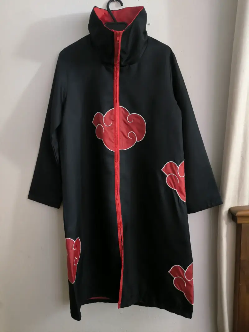 Capa cosplay Akatsuki negra con nubes rojas 😍😍😍 - 1