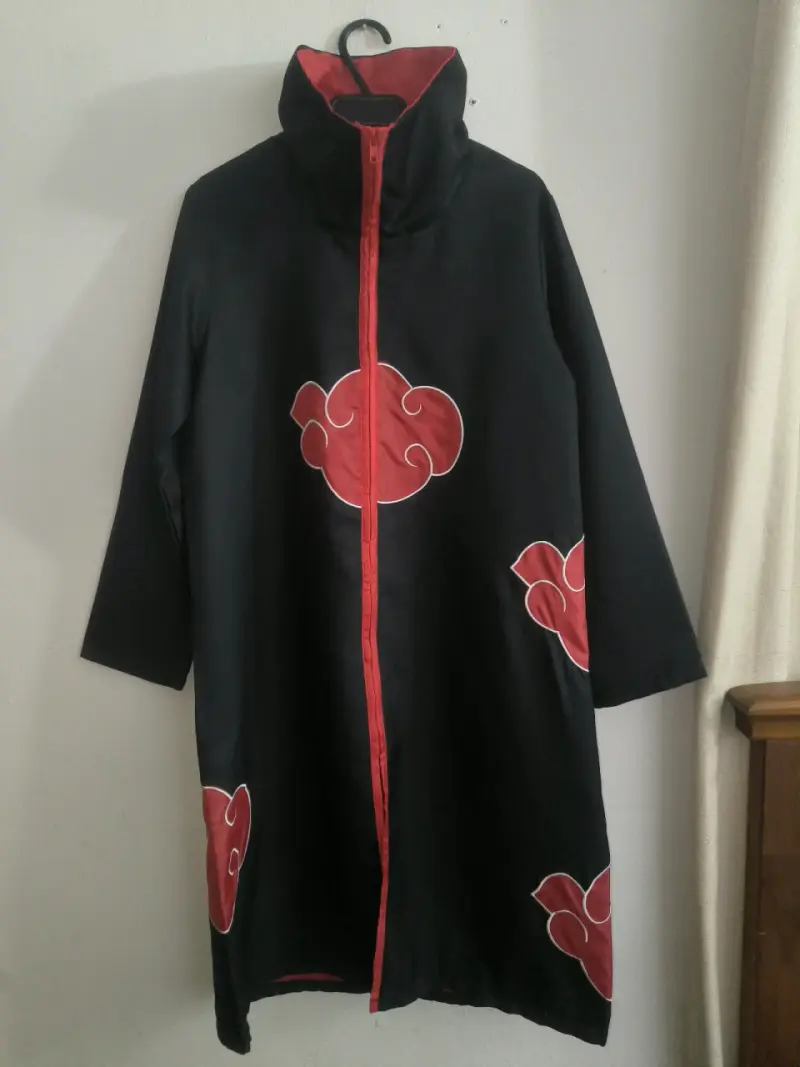 Capa cosplay Akatsuki negra con nubes rojas 😍😍😍 - 2