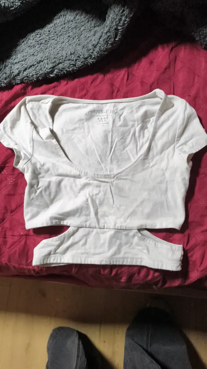 Polera corta blanca Seriously Soft - 1