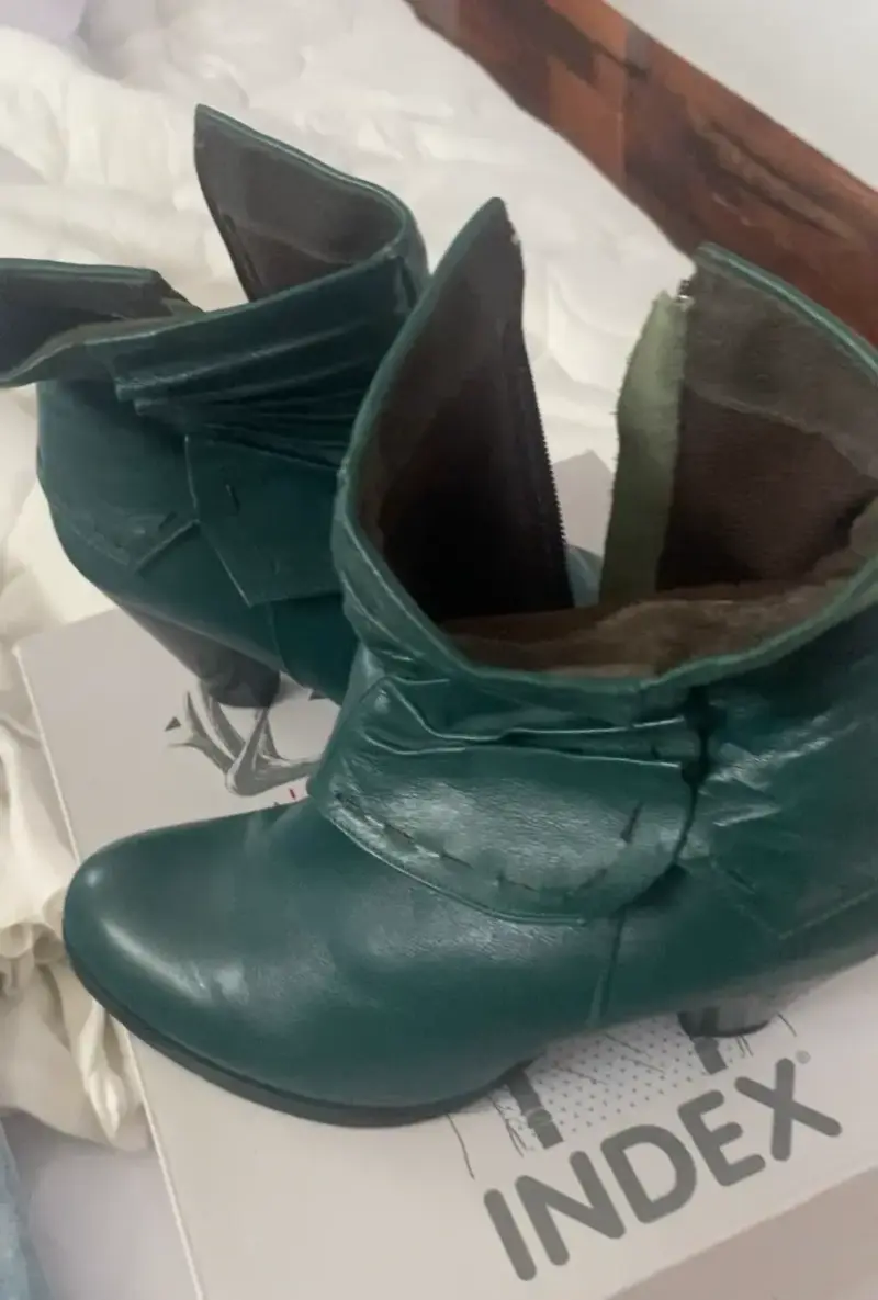 Botines de cuero para mujer en varios colores - 1
