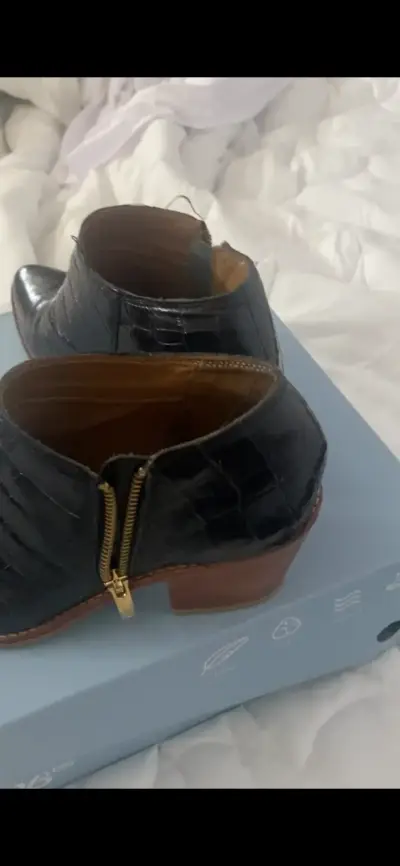 Botines de cuero para mujer en varios colores - miniatura 3