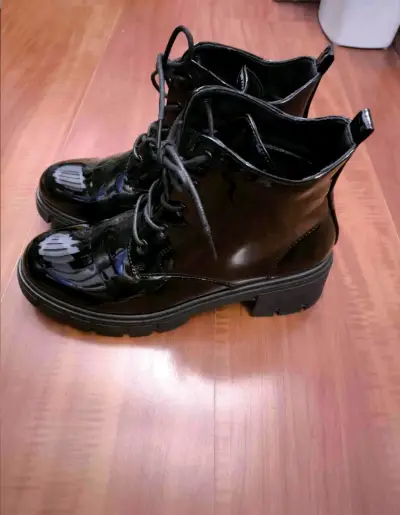 Botines de charol negro Weekend talla 39 - miniatura 4