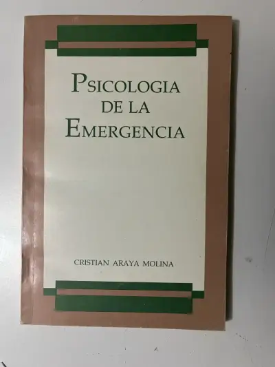 Libro Psicología de la Emergencia de Cristian Araya Molina - miniatura 1
