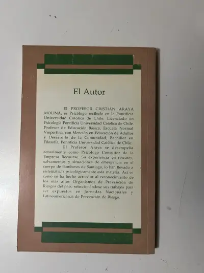 Libro Psicología de la Emergencia de Cristian Araya Molina - miniatura 3