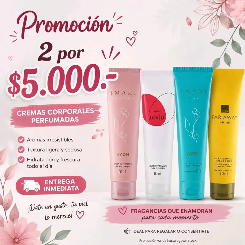 Pack de cremas corporales perfumadas Avon