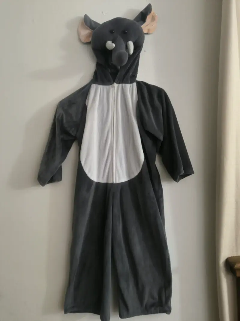 Disfraz de elefante para niños con capucha - 5