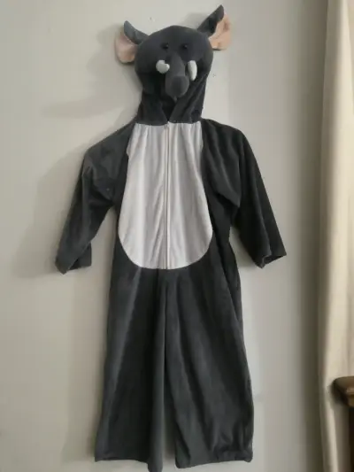 Disfraz de elefante para niños con capucha - miniatura 5