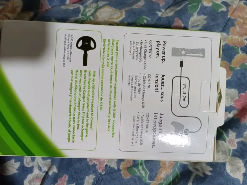 Kit de Carga y Juego para X-360 Slim 4800mAh - 2