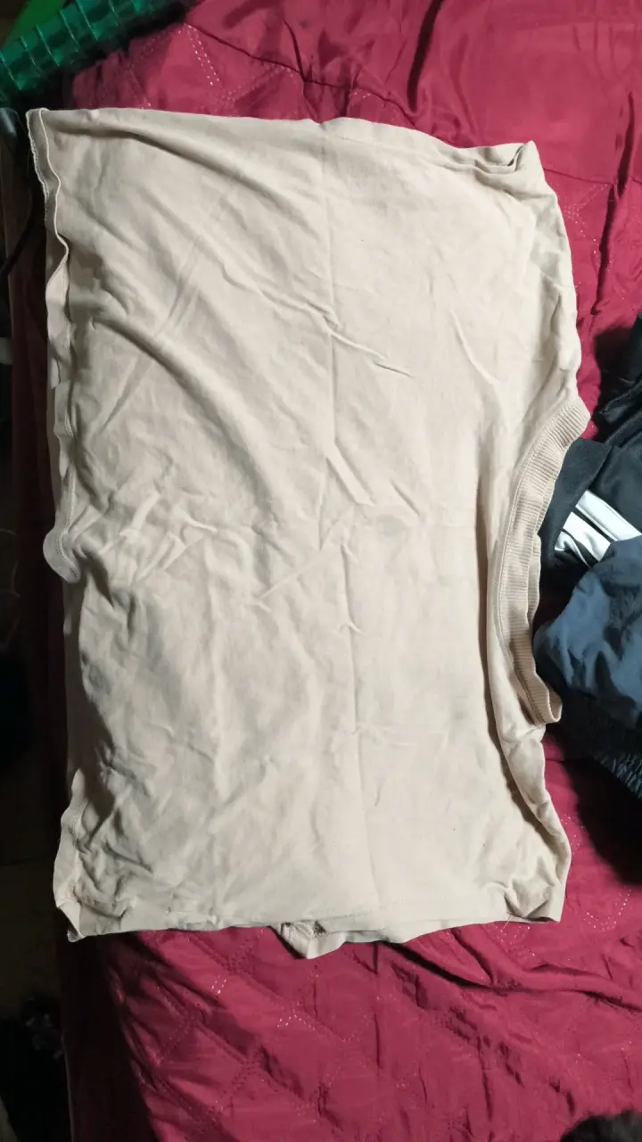 Polera Beige de Algodón para Mujer