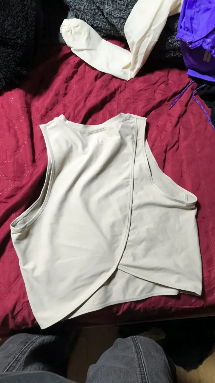 Polera sin mangas blanca de mujer - 2