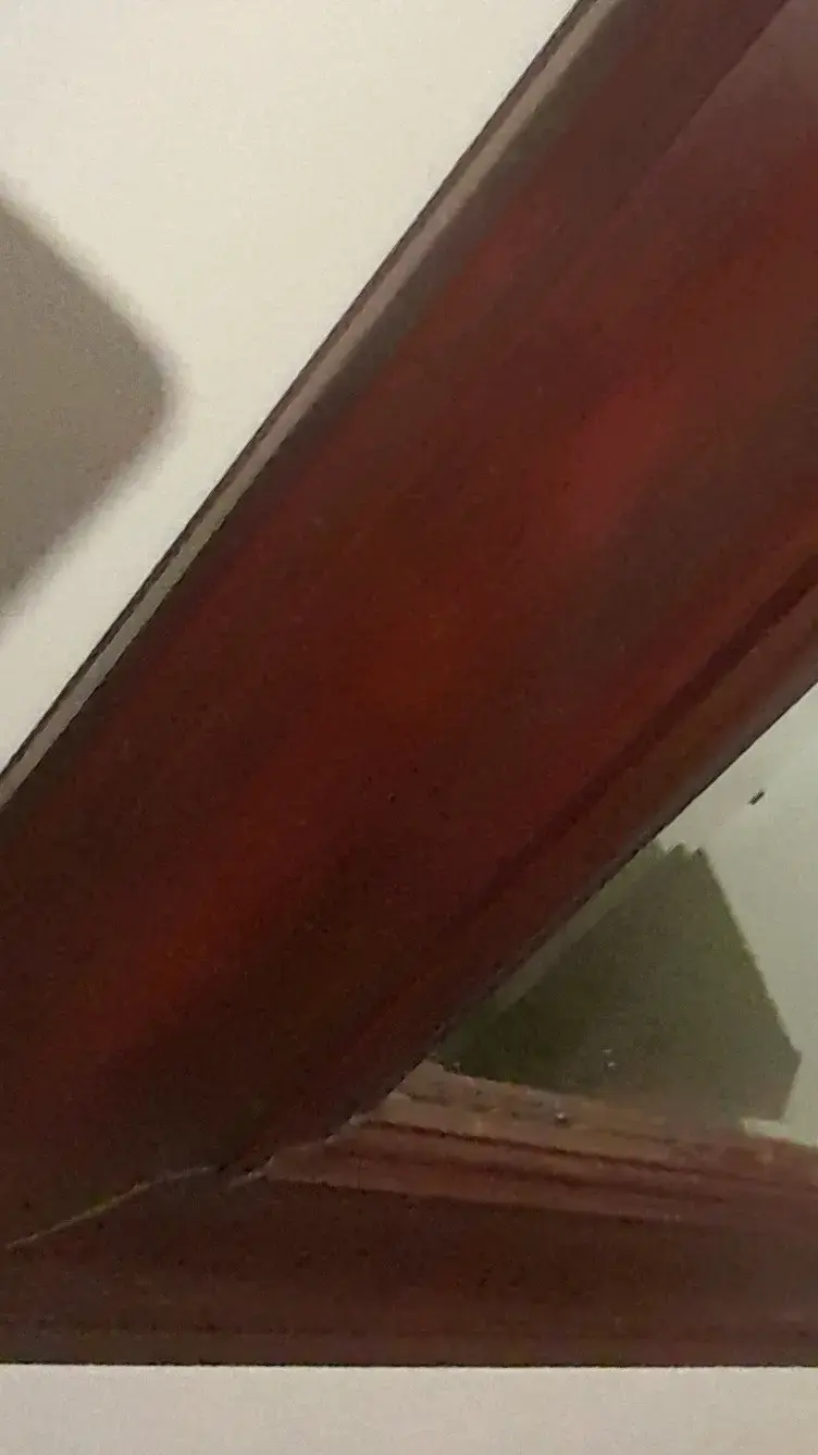 Espejo grande de pared con marco de madera - 2