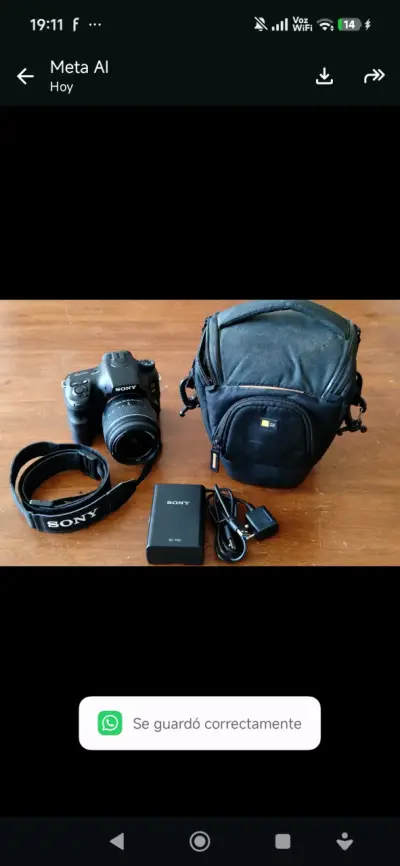 Cámara Sony Alpha 65 con estuche y accesorios - miniatura 2