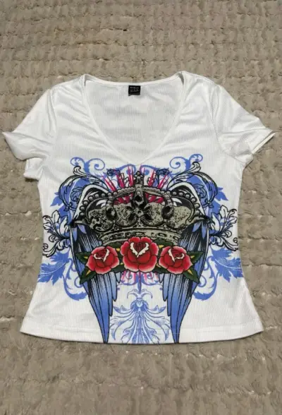 Polera Y2K Crown & Roses - miniatura 1