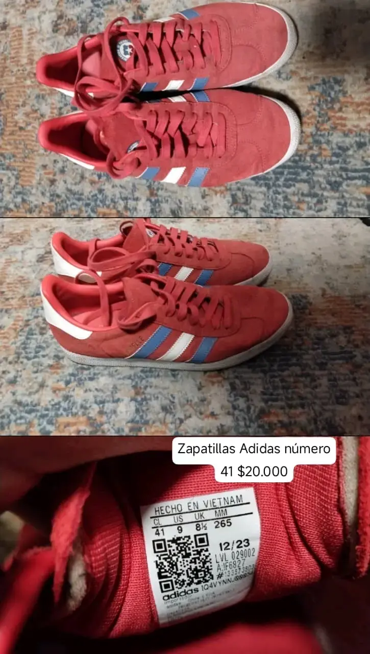 Zapatillas Adidas negras y blancas talla 41 - 5