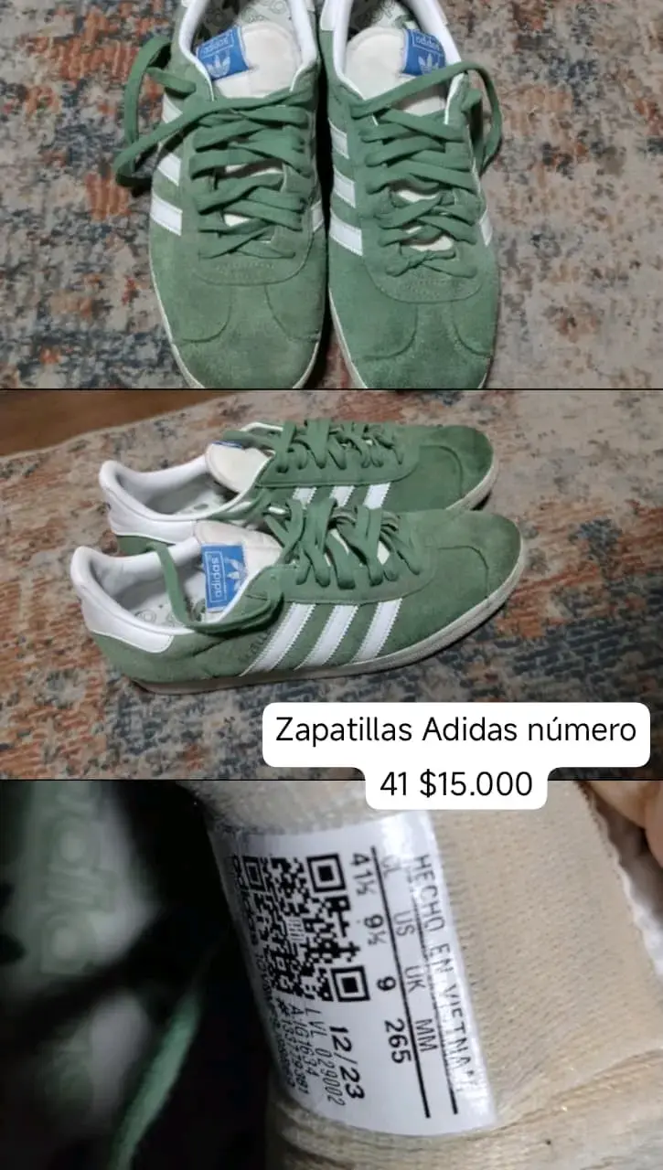Zapatillas Adidas negras y blancas talla 41 - 6