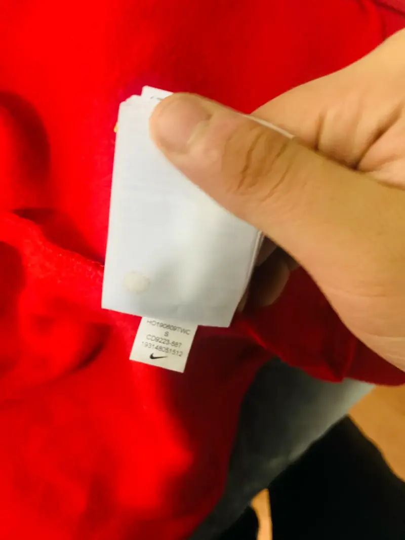 Polerón Nike Air rojo con capucha - 4