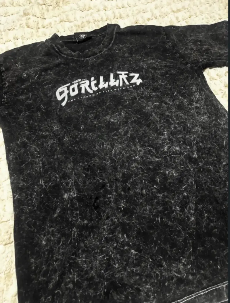 Polera Acid Wash Oversized - 3