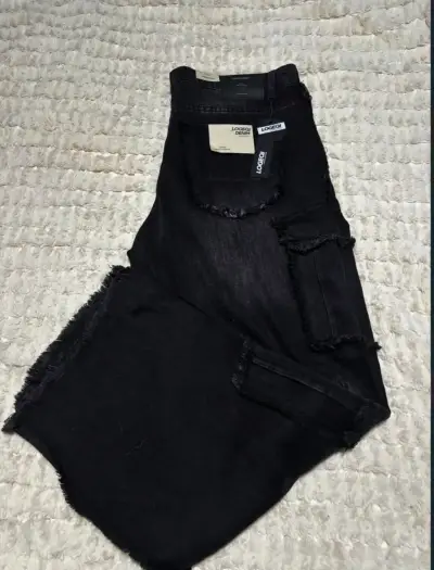 Jeans Negros Baggy Grunge - miniatura 1