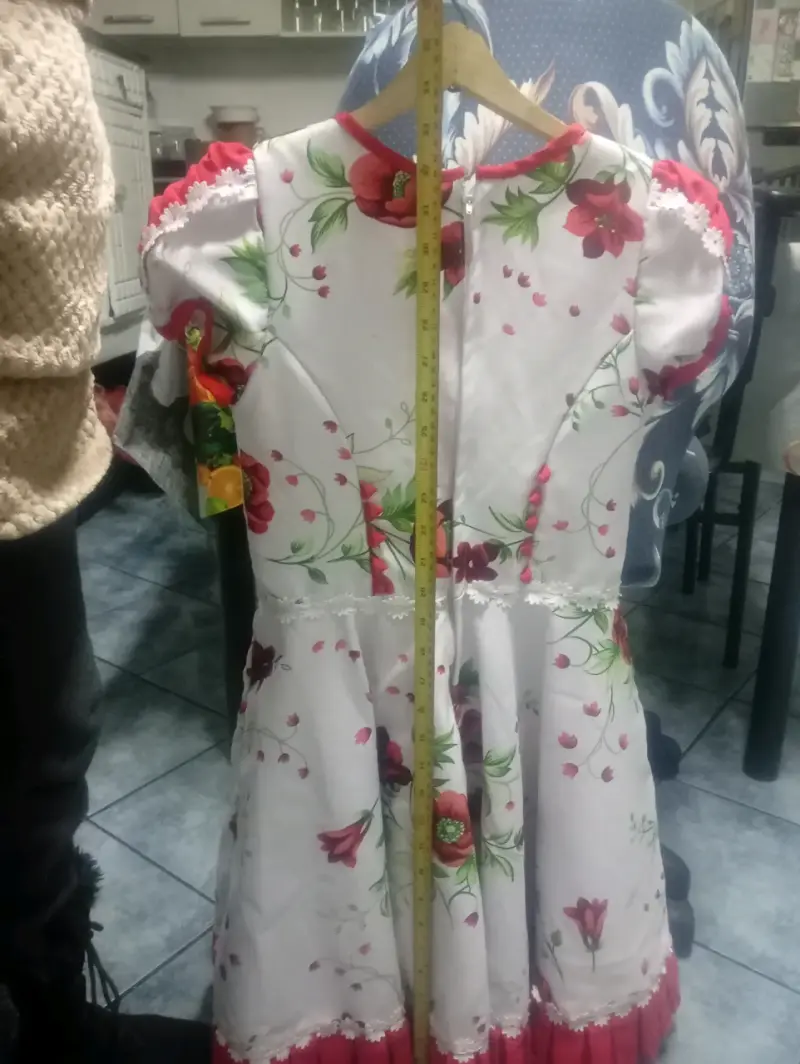 Vestido de huasa para niña entre 7 y 8 añitos - 4