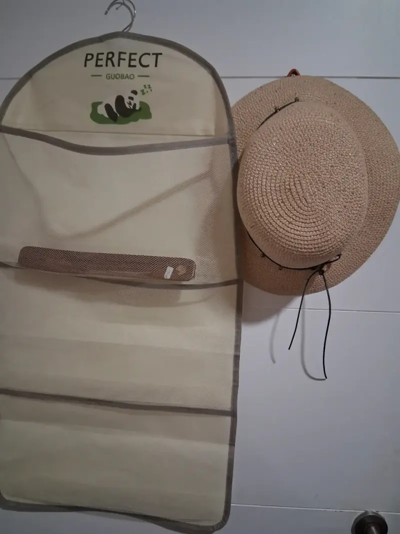 Sombrero de paja beige talla L - 1