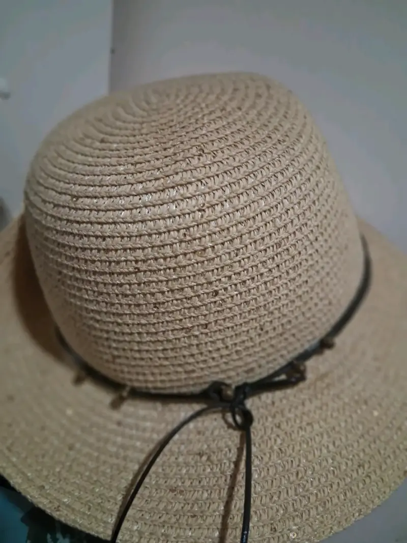 Sombrero de paja beige talla L - 3