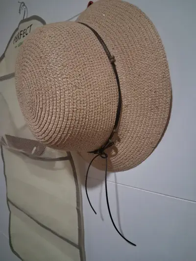 Sombrero de paja beige talla L - miniatura 5