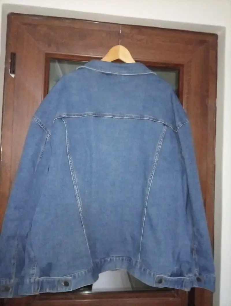 Chaqueta de mezclilla azul para hombre - 2