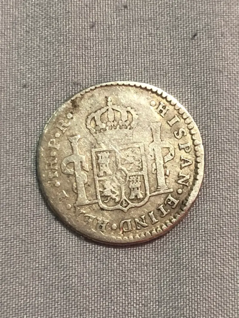 Moneda antigua de plata Carlos IV 1791 - 2