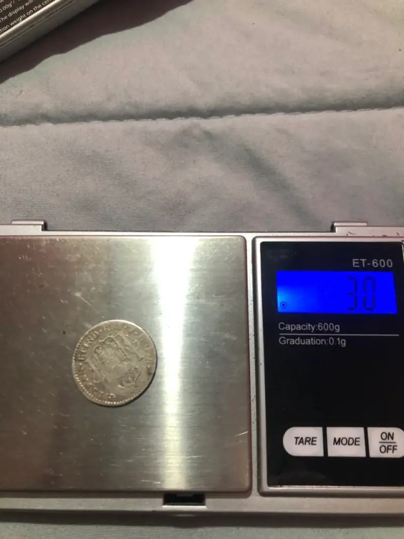 Moneda antigua de plata Carlos IV 1791 - 4