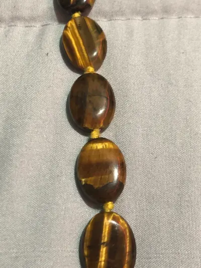 Collar de cuentas de ojo de tigre - miniatura 2