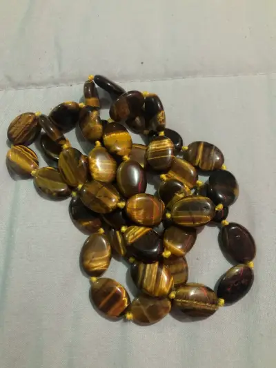Collar de cuentas de ojo de tigre - miniatura 3