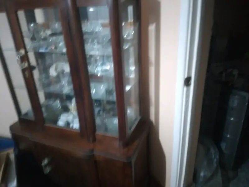 Juego de comedor de vidrio con sillas negras - 6