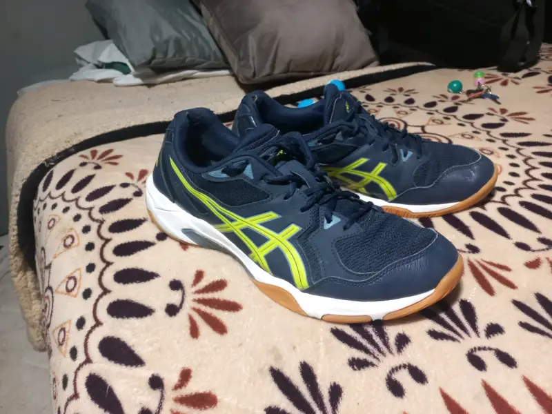 Asics Gel Rocket azul y verde - 1