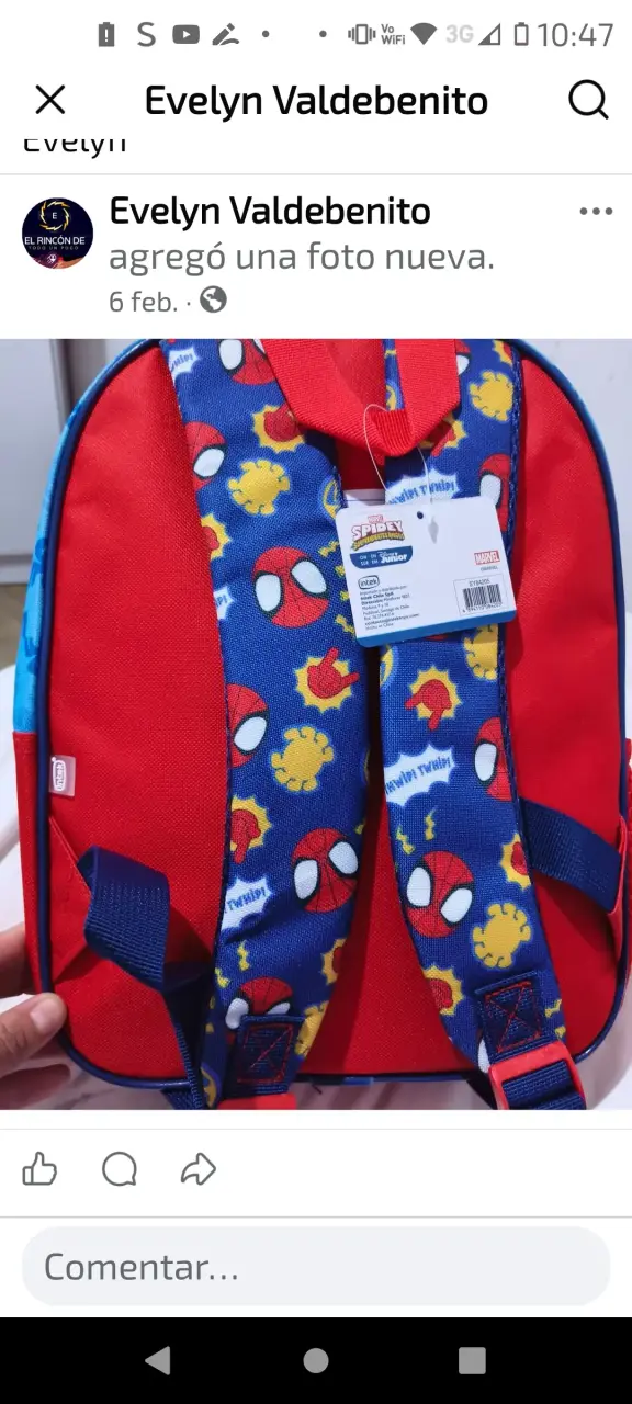 Mochila infantil de Spiderman colorida - 2