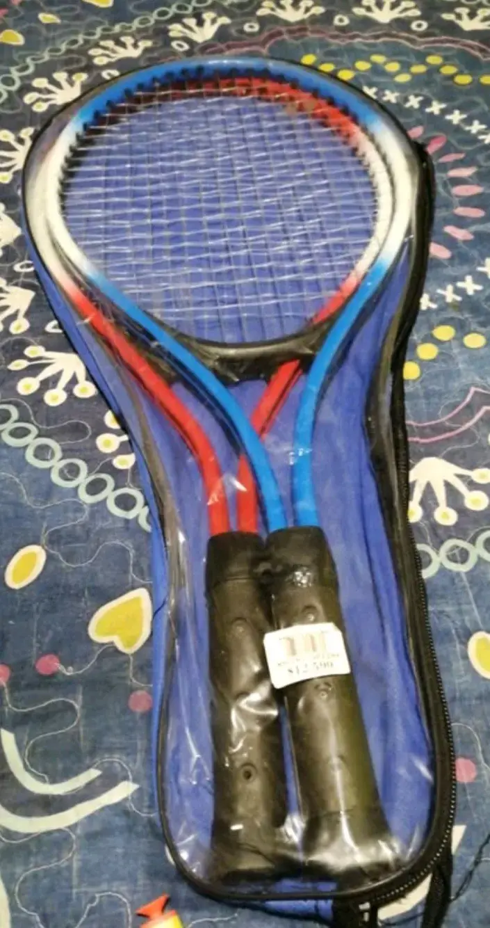 Set de raquetas de bádminton con funda