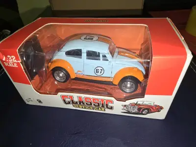 Auto Metal Escarabajo Volkswagen GULF  Esc 1:32 - miniatura 3
