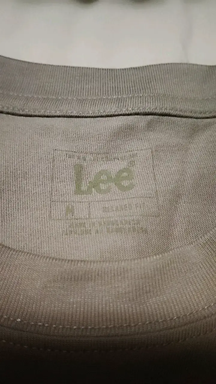 Polera gris Lee de algodón para hombre - 2