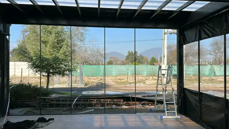 Cierre de terraza en PVC 650 impermeable negro - 3
