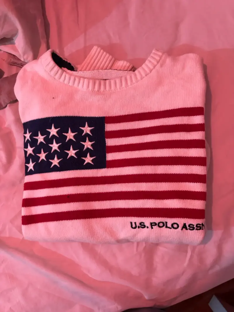 Suéter U.S. Polo Assn con bandera americana - 1