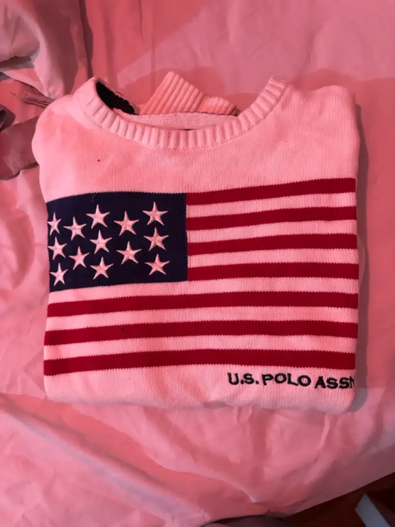 Suéter U.S. Polo Assn con bandera americana - 2
