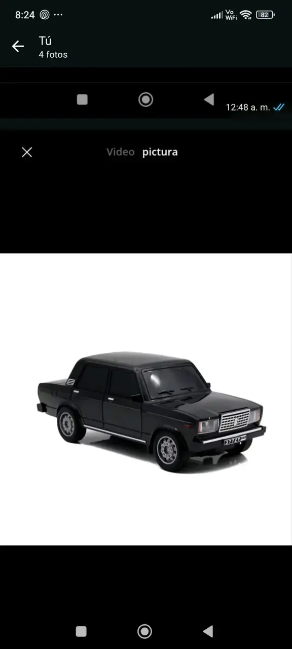 Auto a control remoto VAZ-2107 negro - 1